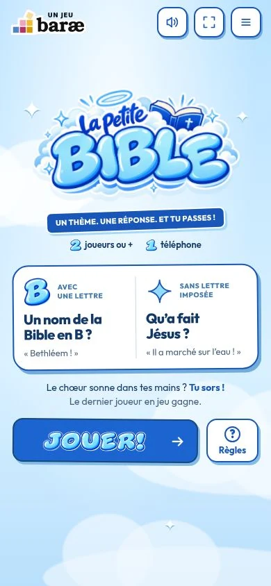La petite Bible home screen