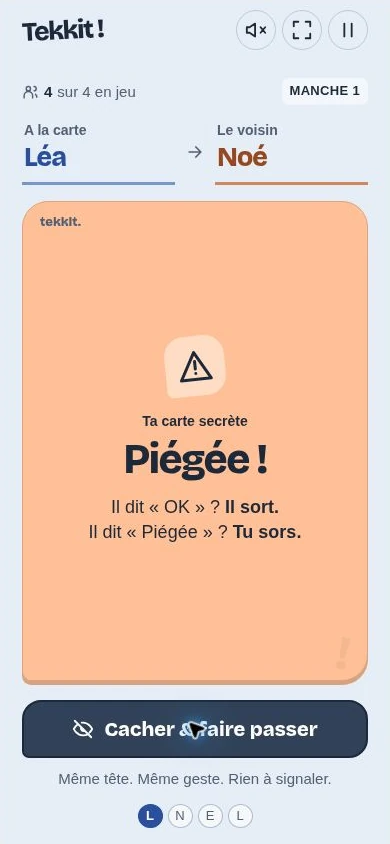 Le statut de la carte, réservé à la personne qui la propose.